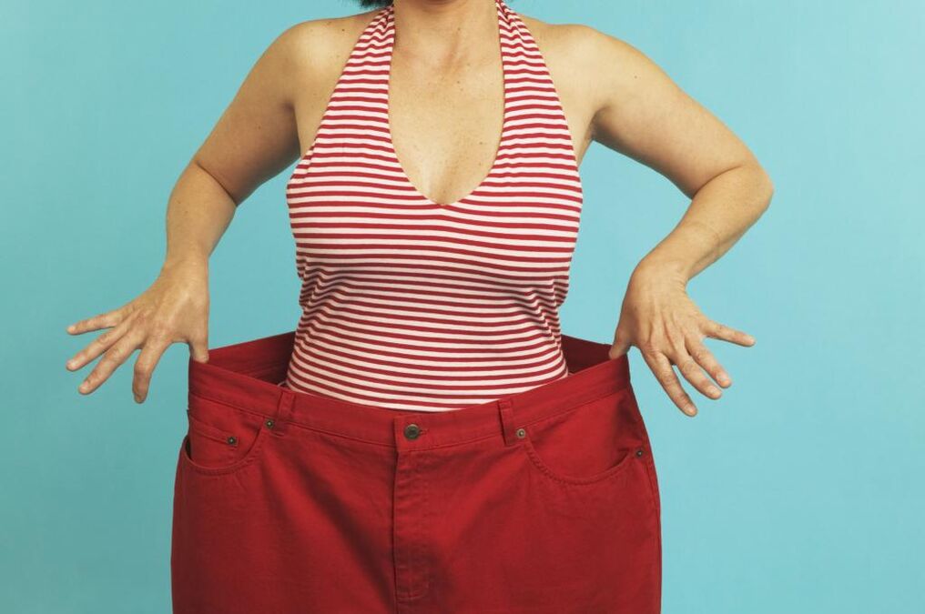 如果你通过化学饮食减肥，你的旧衣服就会穿不下
